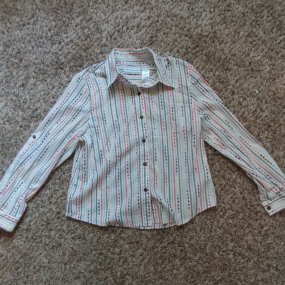 Multi Color Textured Button Down - image 1
